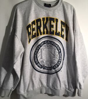 Bershka California Berkeley Women's Size Medium Gray Crewneck Sweatshirt